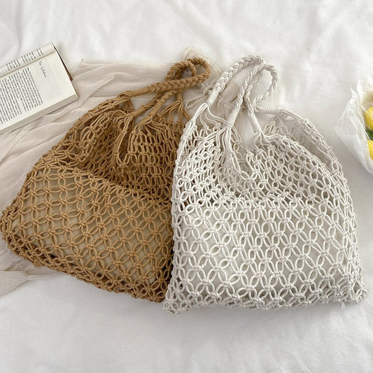 Shopper Tasche | Gehäkelt | Sommer Schultertasche-HauteBerlin