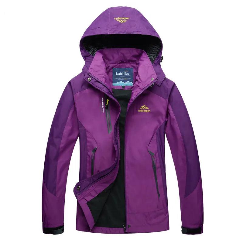 Skijacke – mit Kapuze – Reißverschlusstaschen – Windjacke – Winterjacke für Frauen-HauteBerlin