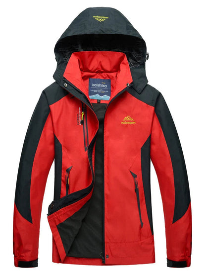 Skijacke – mit Kapuze – Reißverschlusstaschen – Windjacke – Winterjacke für Frauen-HauteBerlin