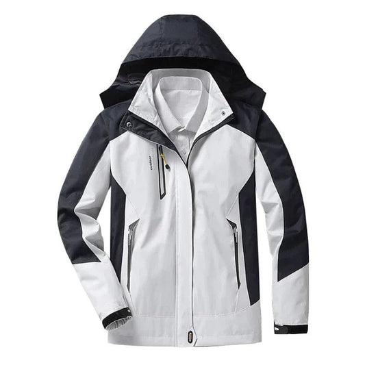 Skijacke – mit Kapuze – Reißverschlusstaschen – Windjacke – Winterjacke für Frauen-HauteBerlin
