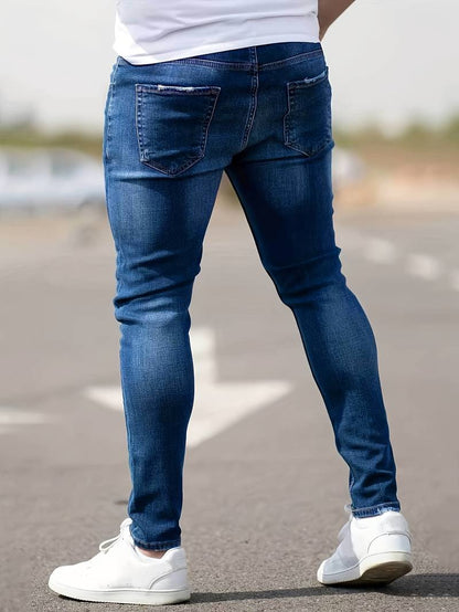 Skinny-Jeans | Ripped | Stretch | Schlanke Fit-Jeans | Herrenjeans-HauteBerlin