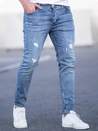 Skinny-Jeans | Ripped | Stretch | Schlanke Fit-Jeans | Herrenjeans-HauteBerlin
