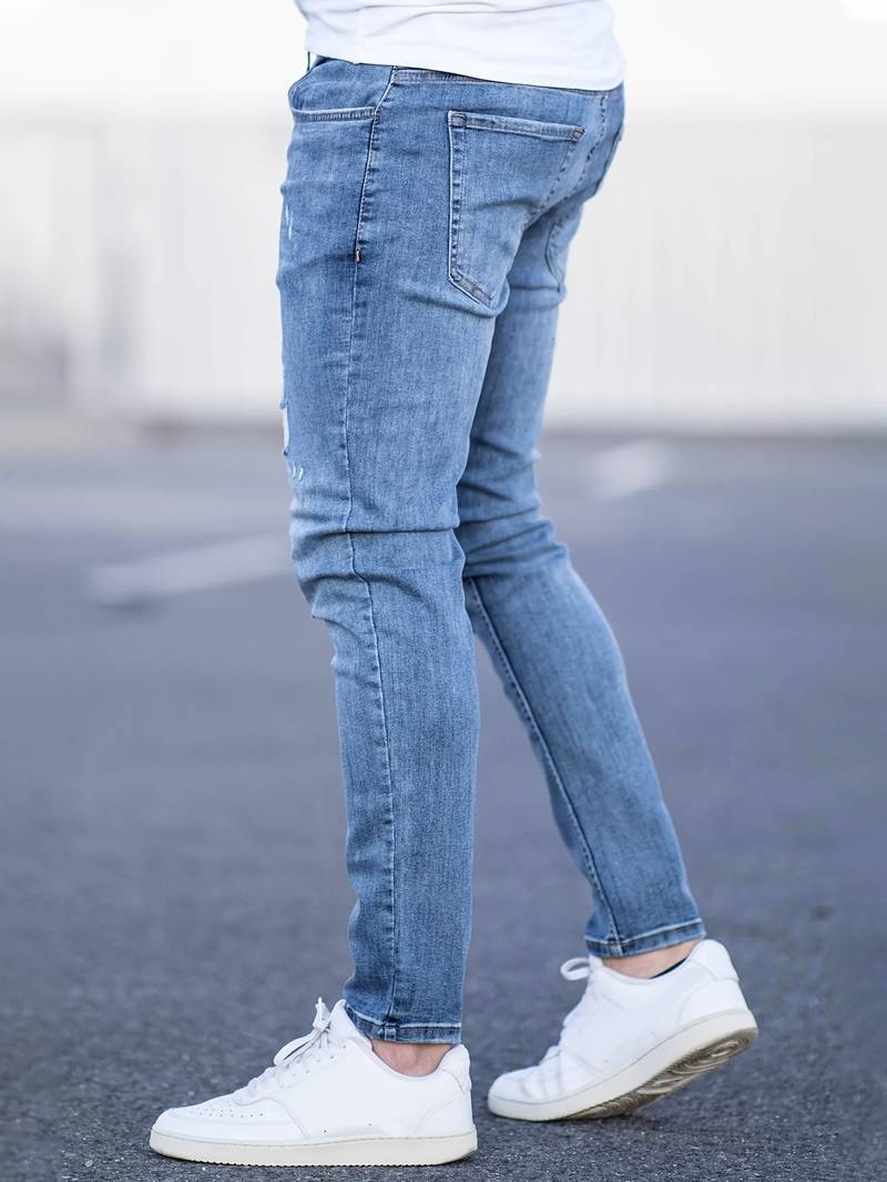 Skinny-Jeans | Ripped | Stretch | Schlanke Fit-Jeans | Herrenjeans-HauteBerlin