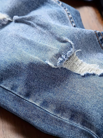 Skinny-Jeans | Ripped | Stretch | Schlanke Fit-Jeans | Herrenjeans-HauteBerlin