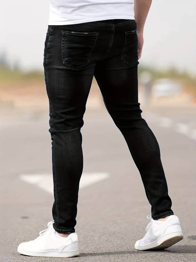 Skinny-Jeans | Ripped | Stretch | Schlanke Fit-Jeans | Herrenjeans-HauteBerlin