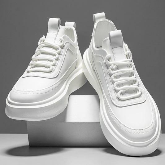 Sneakers – Weiß – Schnürschuhe – Wanderschuhe – Herrenschuhe-HauteBerlin