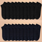 20 Paare (10 Schwarz + 10 Marineblau)