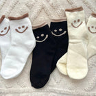 3 Paar: Schwarz, Weiß, Beige