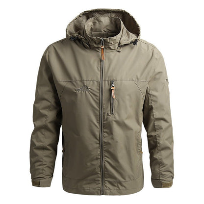 Softshell Jacke - Herren Kapuzenjacke Wasserdicht Outdoor Winddicht Jacke-HauteBerlin