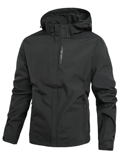 Softshelljacke | Mit Kapuze | Winddicht | Outdoorjacke | Herrenjacke-HauteBerlin