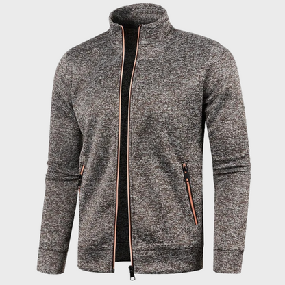 Sommer Strickjacke | Lässig | Reißverschlusstaschen | Sweatshirt mit Reißverschluss | Herrenjacke-HauteBerlin