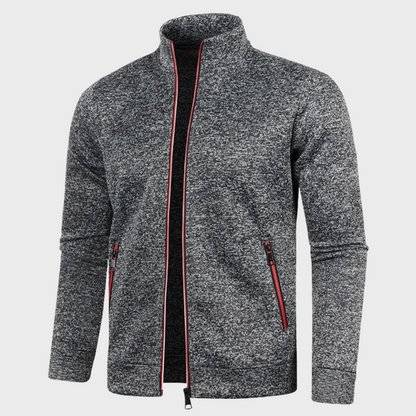 Sommer Strickjacke | Lässig | Reißverschlusstaschen | Sweatshirt mit Reißverschluss | Herrenjacke-HauteBerlin