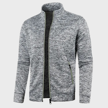 Sommer Strickjacke | Lässig | Reißverschlusstaschen | Sweatshirt mit Reißverschluss | Herrenjacke-HauteBerlin