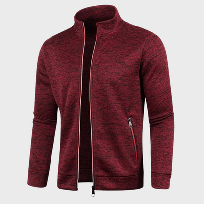 Sommer Strickjacke | Lässig | Reißverschlusstaschen | Sweatshirt mit Reißverschluss | Herrenjacke-HauteBerlin