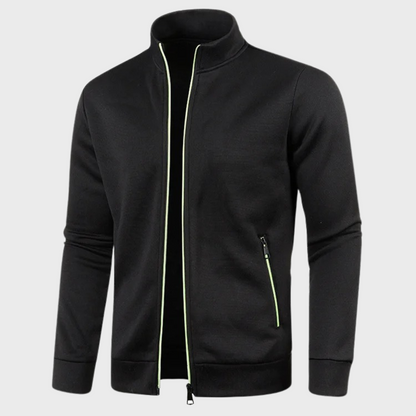 Sommer Strickjacke | Lässig | Reißverschlusstaschen | Sweatshirt mit Reißverschluss | Herrenjacke-HauteBerlin