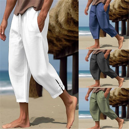 Sommerhose | Lockere Passform | Kordelzug | Haremshose | Herrenhose-HauteBerlin
