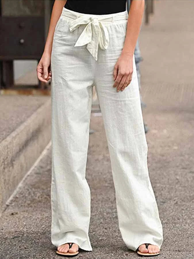 Sommerhosen – Weite Leinenmischhosen für Damen-HauteBerlin