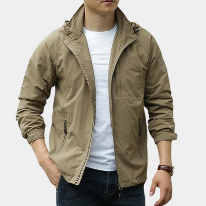 Sommerjacke | Leicht | Mit Kapuze | Cargo-Jacke | Herrenjacke-HauteBerlin