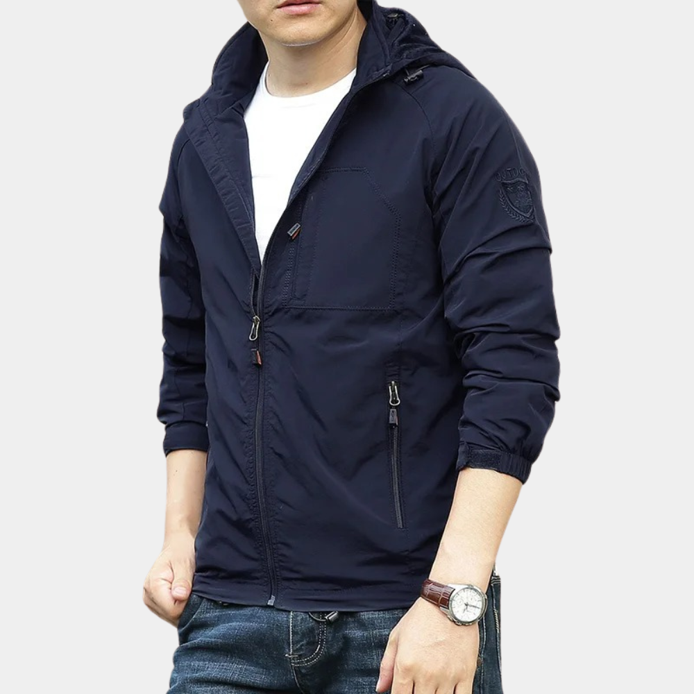 Sommerjacke – Leichte Cargo-Jacke mit Kapuze für Männer-HauteBerlin