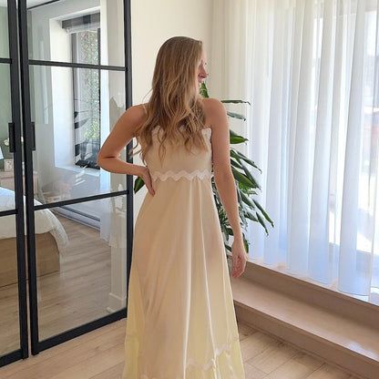 Sommerkleid Damen | Maxikleid Ärmellos | Knöchellang-HauteBerlin