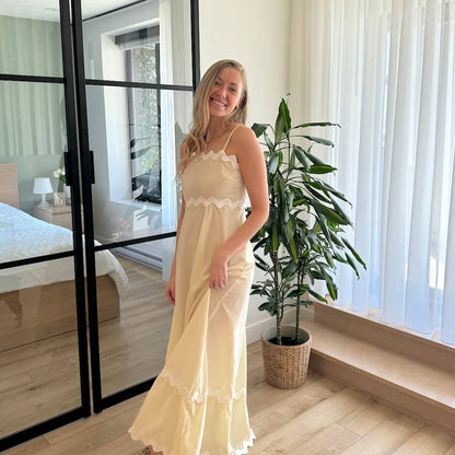 Sommerkleid Damen | Maxikleid Ärmellos | Knöchellang-HauteBerlin