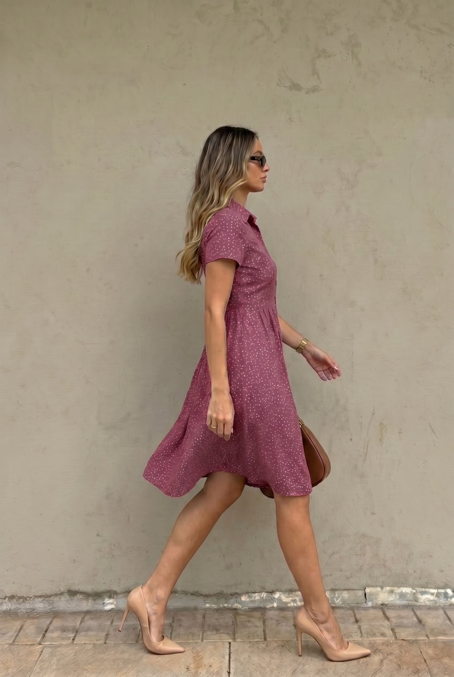 Sommerkleid | Kurzarm | Luftiges Blusenkleid-HauteBerlin