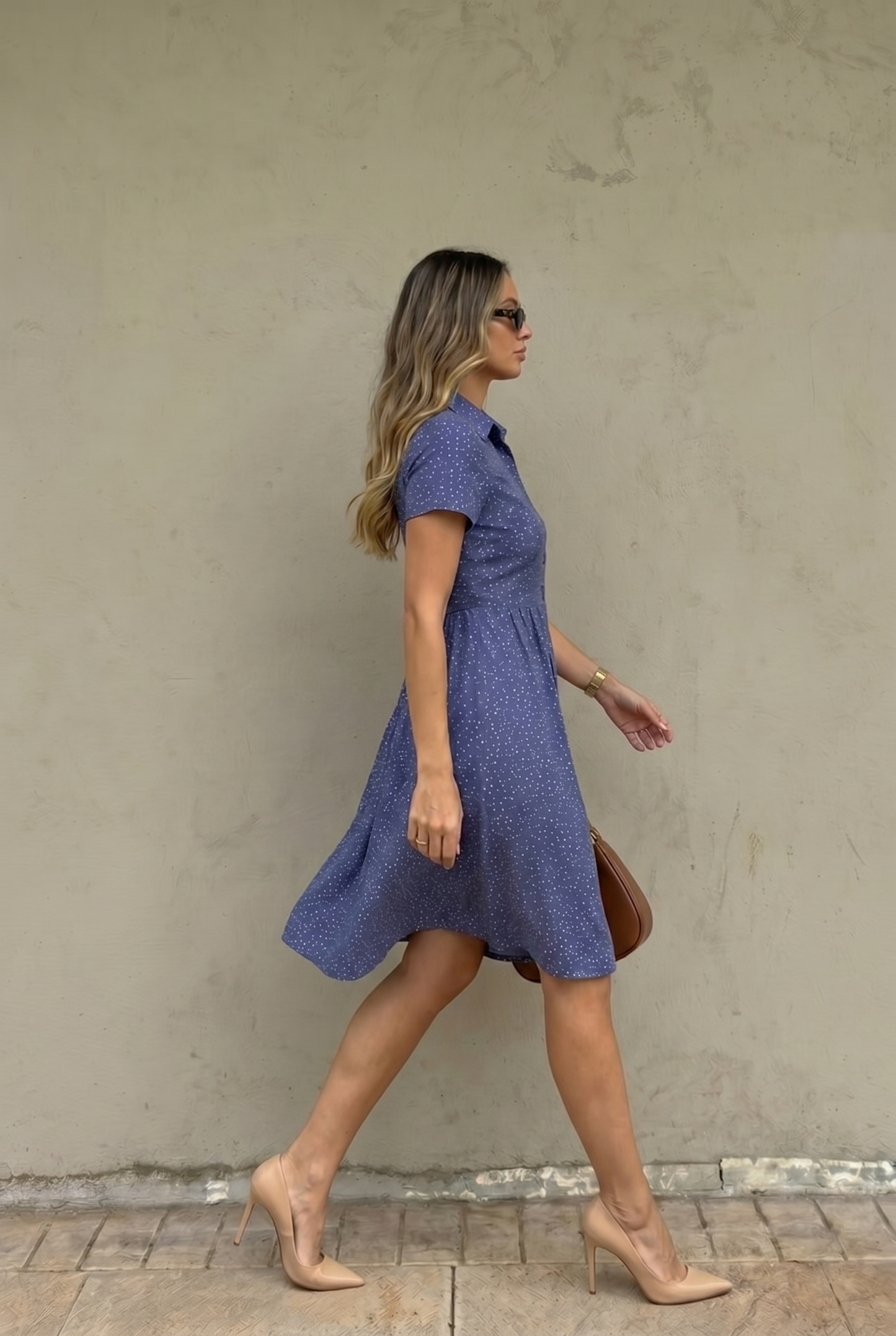 Sommerkleid | Kurzarm | Luftiges Blusenkleid-HauteBerlin