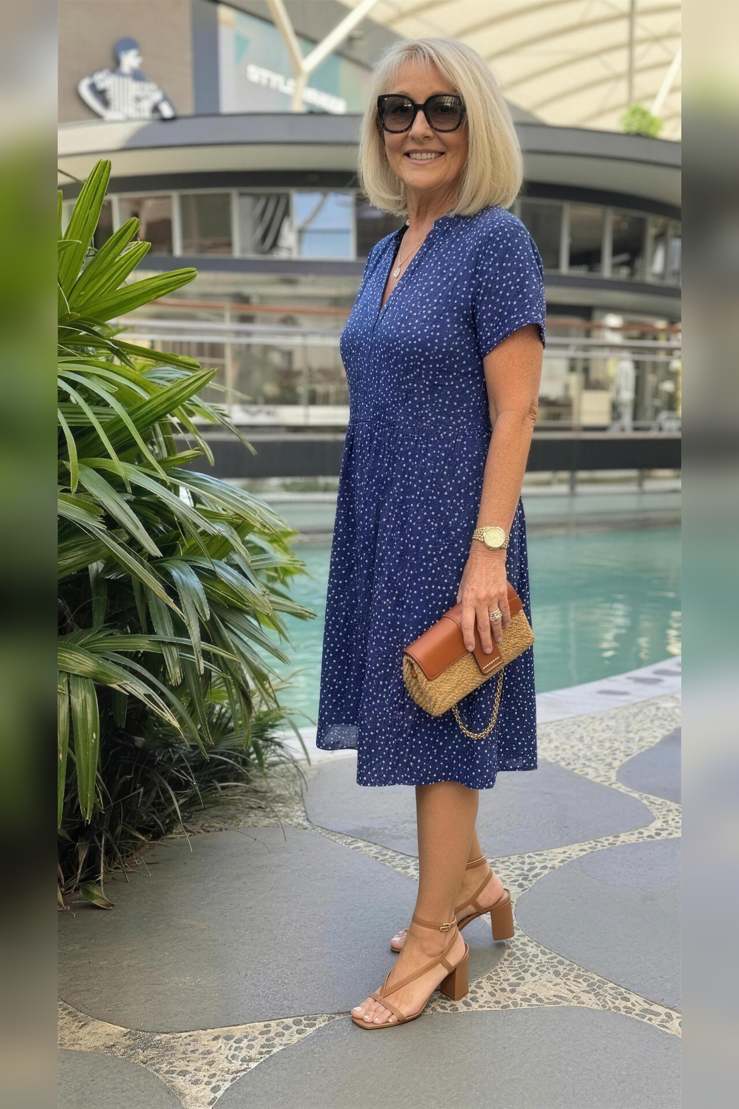 Sommerkleid | Kurzarm | Luftiges Blusenkleid-HauteBerlin