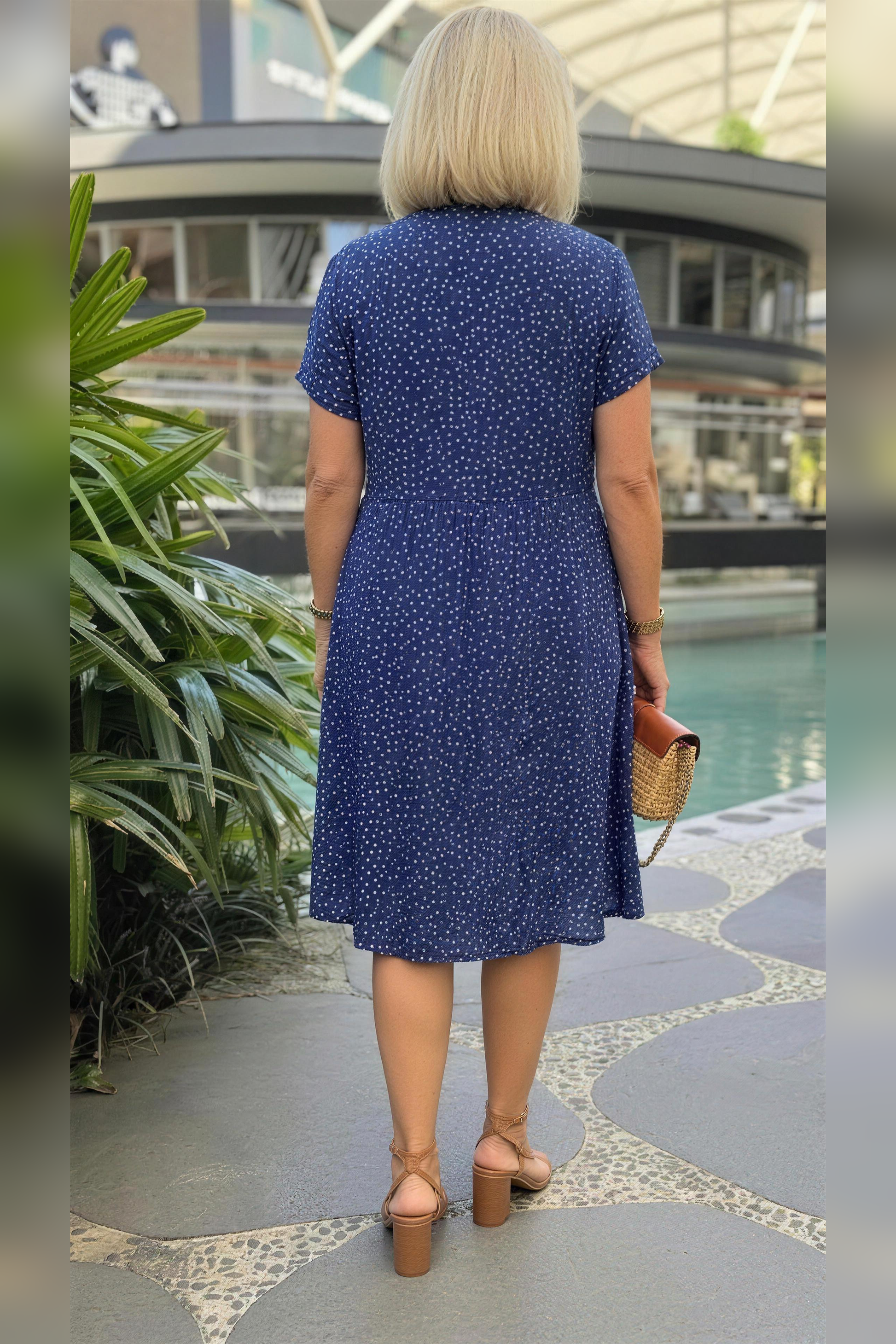 Sommerkleid | Kurzarm | Luftiges Blusenkleid-HauteBerlin