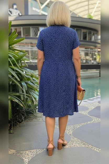 Sommerkleid | Kurzarm | Luftiges Blusenkleid-HauteBerlin