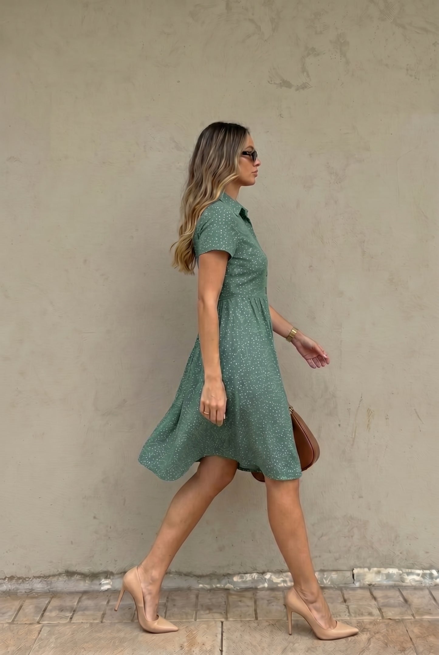 Sommerkleid | Kurzarm | Luftiges Blusenkleid-HauteBerlin