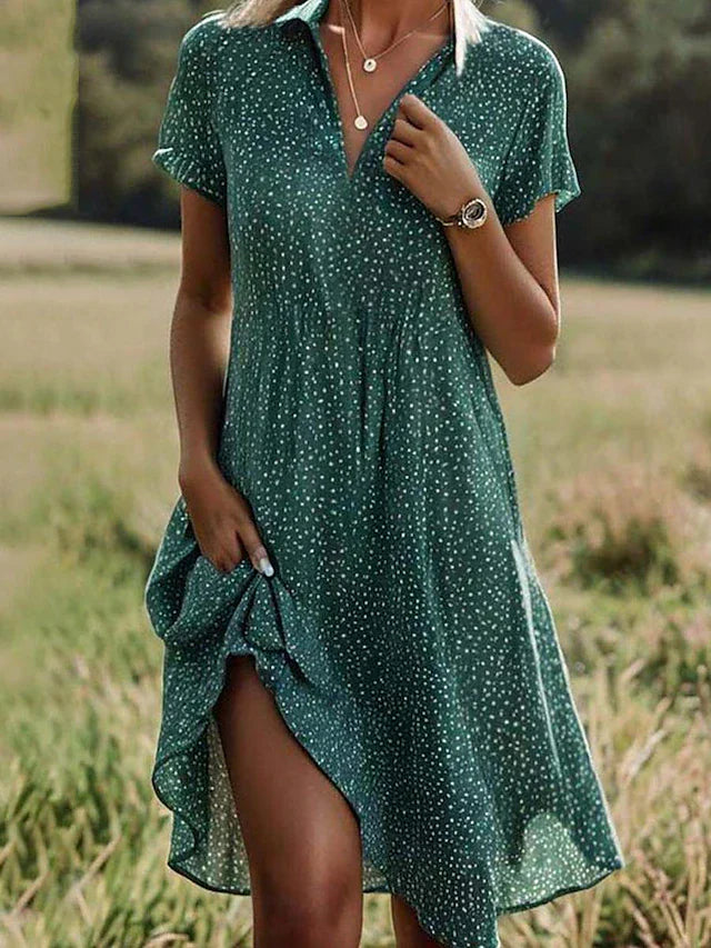 Sommerkleid | Kurzarm | Luftiges Blusenkleid-HauteBerlin