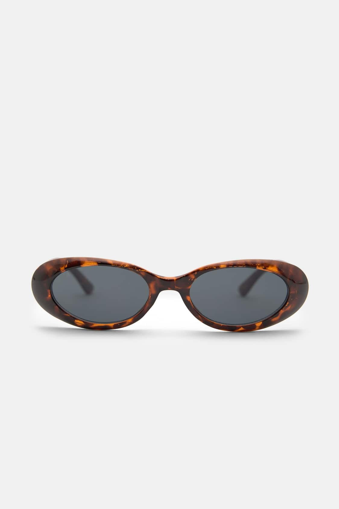Sonnenbrille Damen Oval | Schmal | Retro | Schwarz und Havanna-HauteBerlin