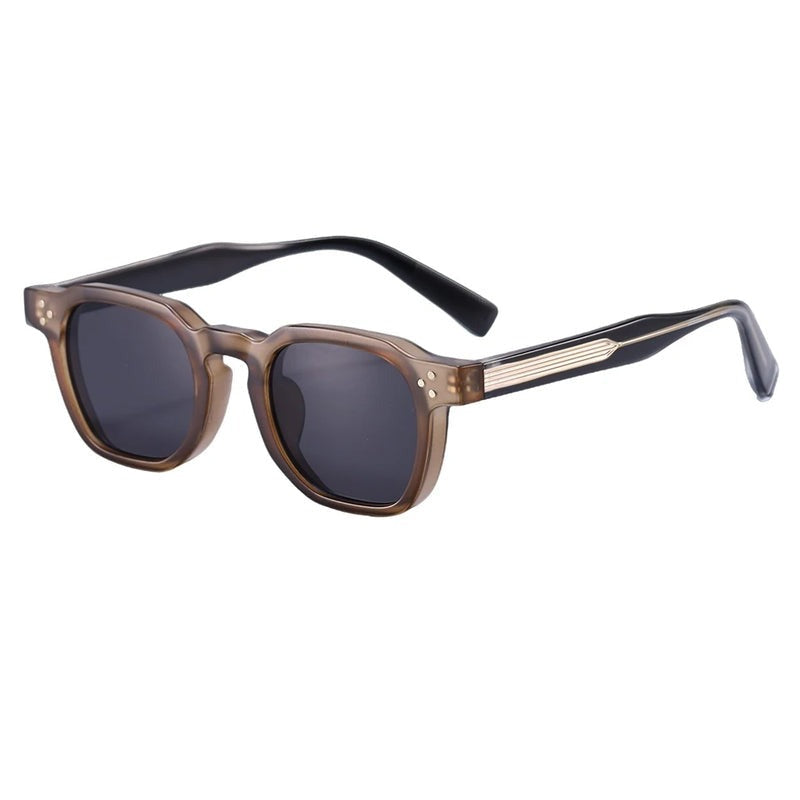 Sonnenbrille Herren Eckig | Transparentes Gestell | Sieben Farben-HauteBerlin