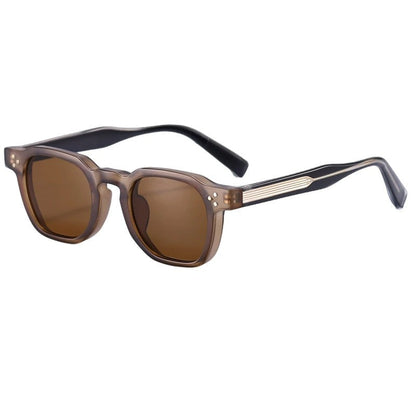 Sonnenbrille Herren Eckig | Transparentes Gestell | Sieben Farben-HauteBerlin