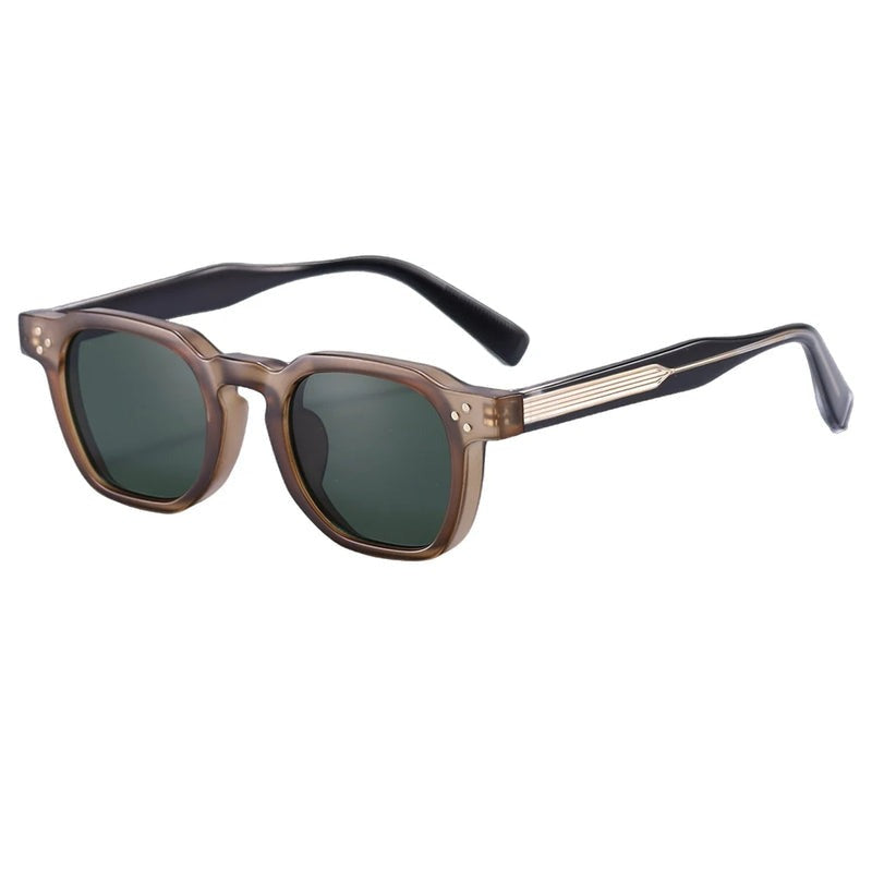 Sonnenbrille Herren Eckig | Transparentes Gestell | Sieben Farben-HauteBerlin