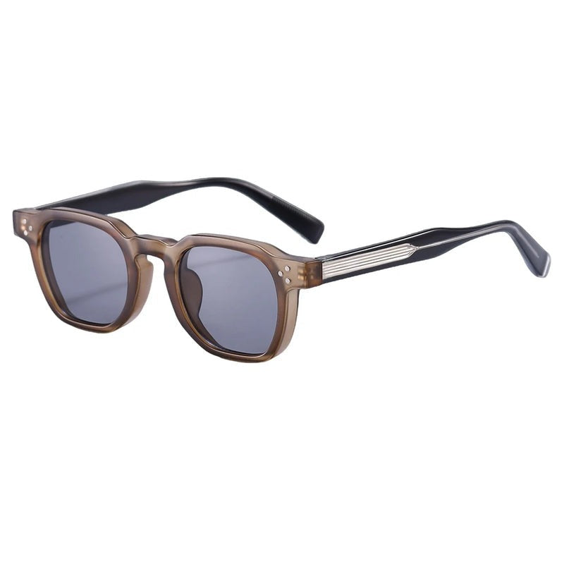 Sonnenbrille Herren Eckig | Transparentes Gestell | Sieben Farben-HauteBerlin