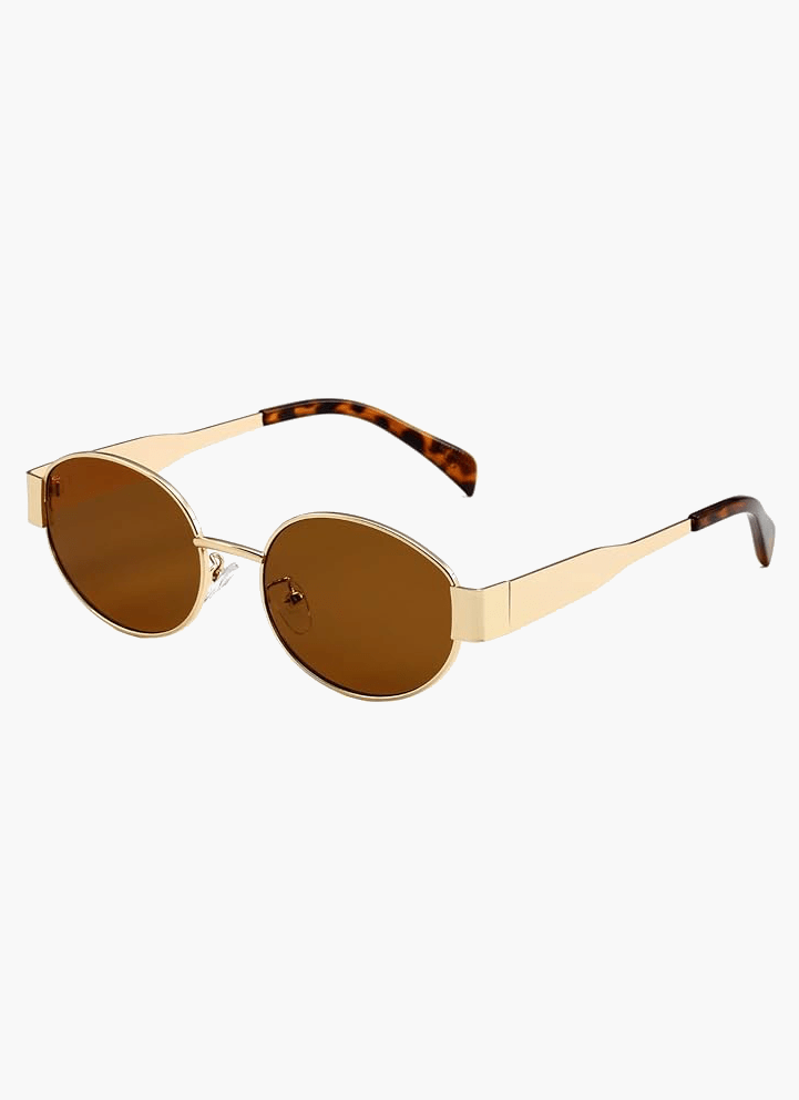 Sonnenbrille Oval | Metallfassung | Getönte Gläser | Retro-HauteBerlin
