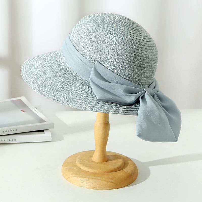 Sonnenhut Damen | Strohhut mit Breiter Krempe | Schleife | Sommer-HauteBerlin
