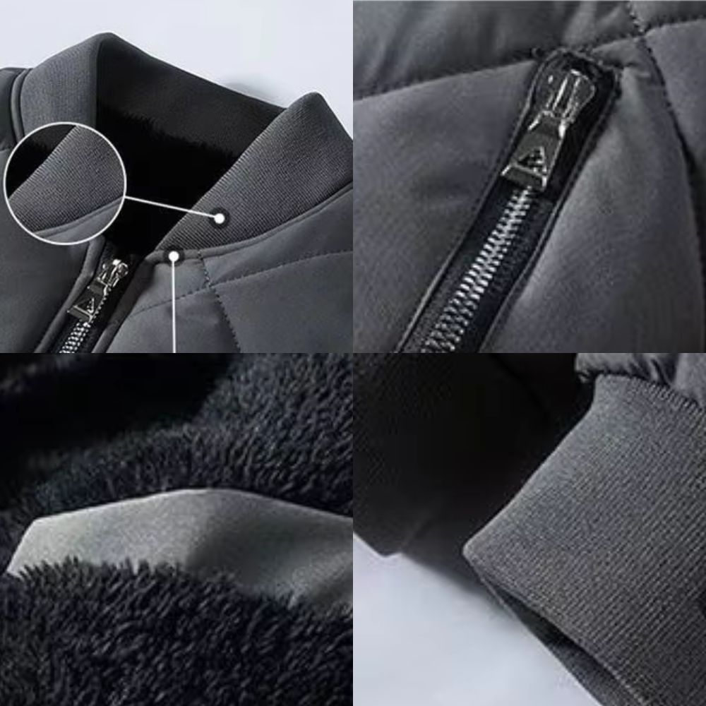 Steppjacke – Herrenjacke mit Fleecefutter für den Winter-HauteBerlin