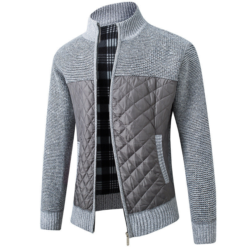 Steppjacke | Reißverschluss | Stehkragen | Winterkleidung | Herrenjacke-HauteBerlin