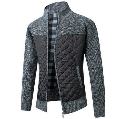 Steppjacke | Reißverschluss | Stehkragen | Winterkleidung | Herrenjacke-HauteBerlin