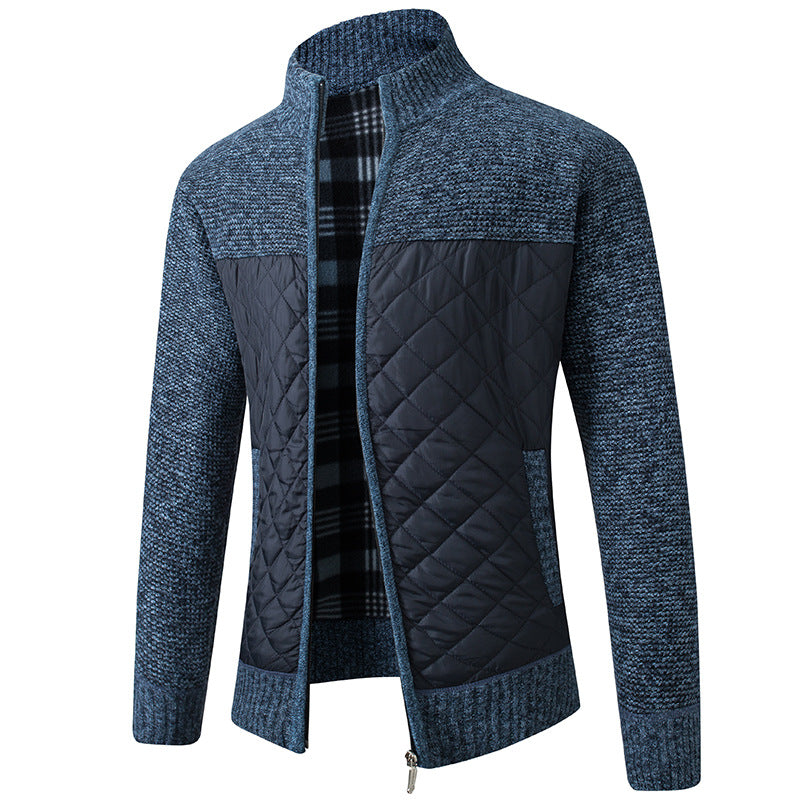 Steppjacke | Reißverschluss | Stehkragen | Winterkleidung | Herrenjacke-HauteBerlin
