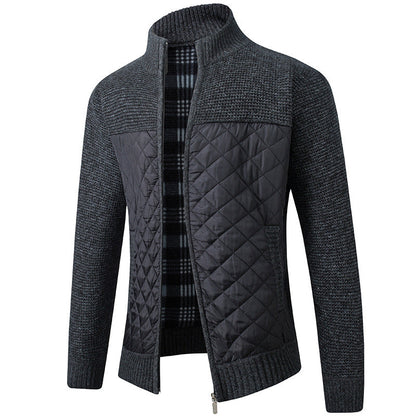 Steppjacke | Reißverschluss | Stehkragen | Winterkleidung | Herrenjacke-HauteBerlin