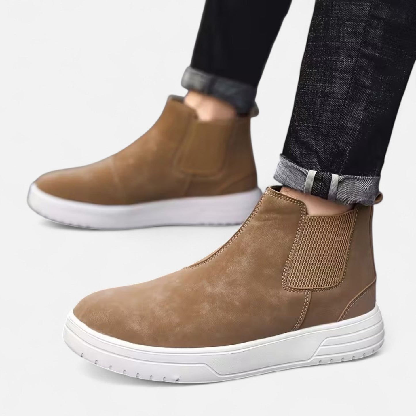 Stiefeletten | Casual | Gummisohle | Schlupfstiefel | Herrenstiefel-HauteBerlin