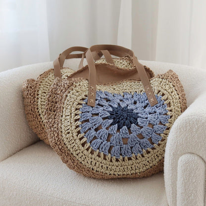 Strandtasche | Gewebte Runde Schultertasche | Boho Sommer-HauteBerlin