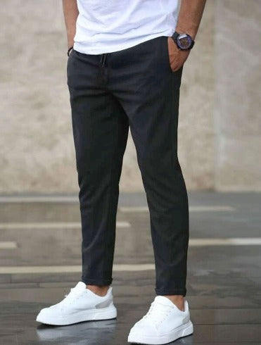 Stretch-Hose – Bequem – Kordelzug – Stretch-Chinohose – Herrenhose-HauteBerlin