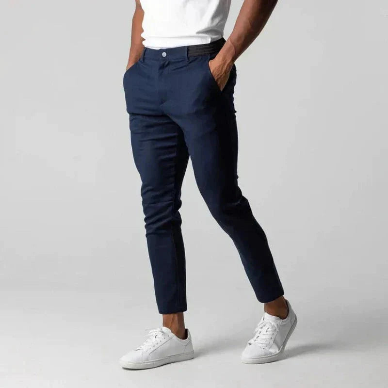 Stretch-Hosen | Elastische Taille | Slim Fit | Chinos | Herrenhosen-HauteBerlin