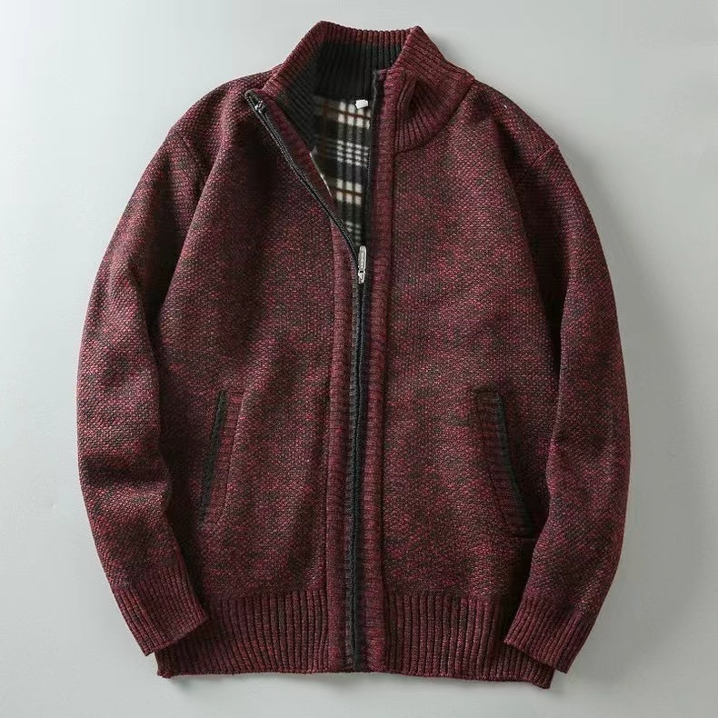 Strickjacke | Reißverschluss | Winter | Strickjacke | Herren-Strickjacke-HauteBerlin