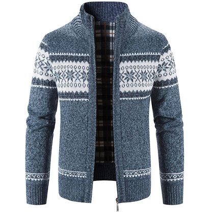 Strickjacke - Zip-Up - Winter - Strickjacke Pullover - Herren Strickjacke-HauteBerlin
